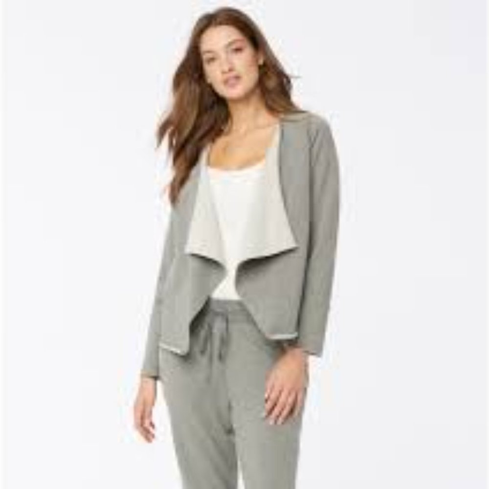 NYDJ Forever Comfort Open Front Sweatshirt Jacket